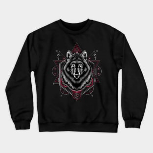 The Wolf sacred geometry Crewneck Sweatshirt